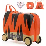 Aerolite MiniMax dětský kufr odrážedlo 29L Tygr 45×36×20 cm