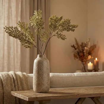 Vánoční dekorace Umělá ozdobná větvička MONDEX VIRIDIS 75 cm zlatá