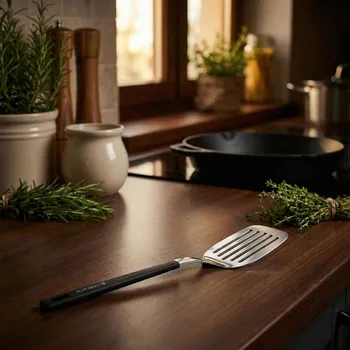 Obracečka Lopatka s otvory GERLACH AMBIENTE černá