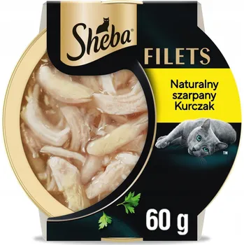 Krmivo pro kočku SHEBA Filets mokré krmivo pro kočky kuře v omáčce, vanička 60 g