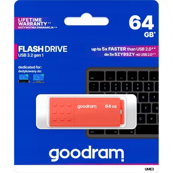 USB flash disk USB flash disk GOODRAM UME3 64 GB USB 3.0 oranžový