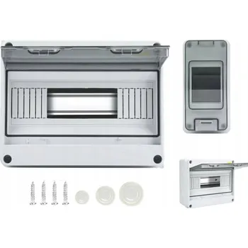 Rozvaděč Pojistková skříňka s 12 moduly, rozvodná skříň do interiéru