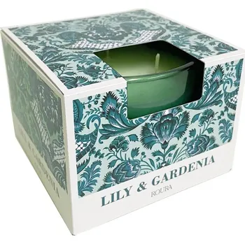Svíčka Roura - Lily & Gardenia, Vonná svíčka ve skle, 300 g