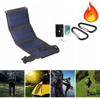 IP kamera SOLÁRNÍ USB NABÍJEČKA 20W IP65 SKLÁDACÍ PANEL PRO MOBILNÍ TELEFONY