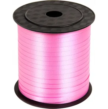 Stuha Růžová stuha – 225 m NAROZENINY BALENÍ DÁRKŮ NA BALÓNKY