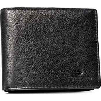 Peněženka PETERSON SET prostorná pánská kožená peněženka přívěsek na klíče z přírodní kůže