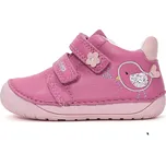 Dětské celoroční boty S070-61646B růžové s ptáčkem, D.D.Step Velikost: 22