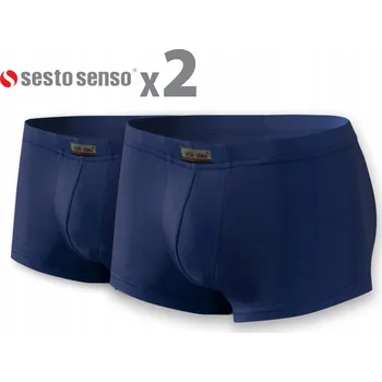 Sesto Senso Mini Boxerky pánské BM06 micromodal 2 ks (pár) Granátová L