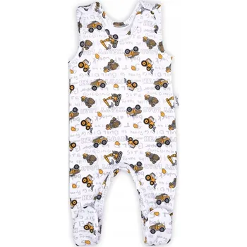 Dupačky Nicol Dětské dupačky kojenecké bavlna velikost 68 cm BAGRY a vozidla