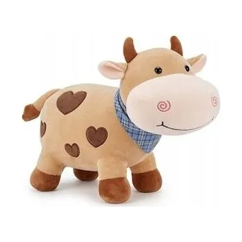 plyšák Velká Plyšák Kráva Kravička 50 cm Plyšák Plyšový Mazlíček Přítulníček se Srdíčky Dárek