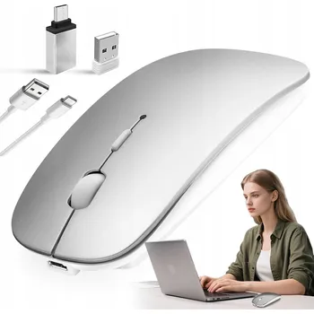 Myš BEZDRÁTOVÁ MYŠ PRO POČÍTAČOVÝ NOTEBOOK 400 MAH 112*58*25 MM