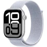 Apple Watch Series 10 GPS + Cellular 42mm, Silver Aluminium Case, Blue Cloud Sport Loop (MWX53QC/A)