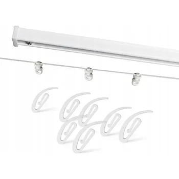 Garnýž Garnýž stropní hliníková garnýž SET WAVE PS 540 cm