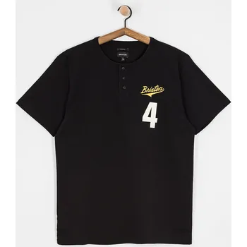 Pánské tričko Brixton The League Baseball (black/black) XL, černá