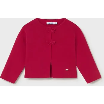 Dětská móda Dětský bavlněný kardigan Mayoral 1307.4F.Baby.PPY2 červená 33X, vel. 74