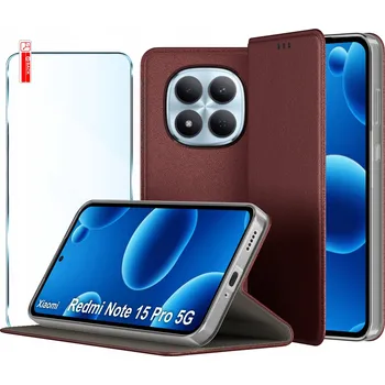 Pouzdro na mobilní telefon Flipové pouzdro KrainaGSM pro Xiaomi Redmi Note 15 Pro 5G červené