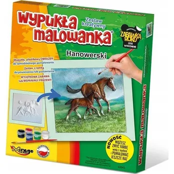 Obraz Vypouklá omalovánka Koně hannoverské - kreativní sada