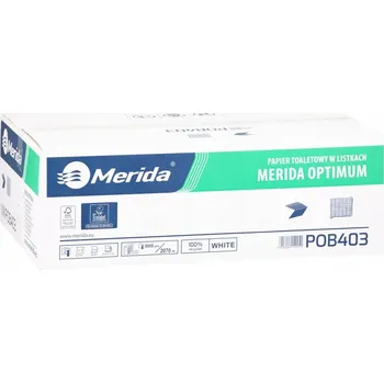 Suchý toaletní papír bez vůně Merida 9000 ks