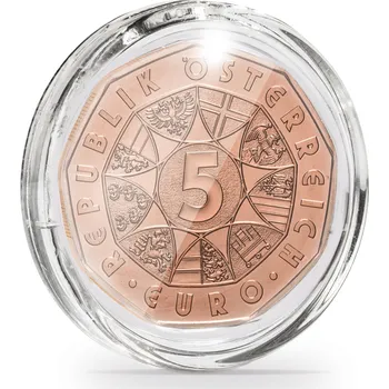 Obal pro sběratelský předmět LEUCHTTURM Kapsle na mince Ultra Perfect Fit Ultra Perfect FIt: Rakouské 5 Euro (28,50 mm)