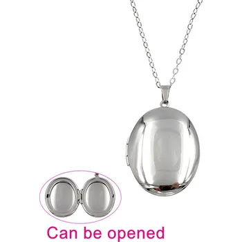 Přívěsek Otevírací medailonek - přívěsek z oceli s řetízkem 45cm