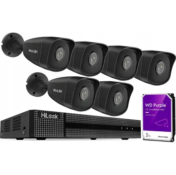 IP kamera IP Monitorovací Set 6 Kamer IPCAM-B5 BLACK 5Mpx Rekordér 2TB HIKVISION