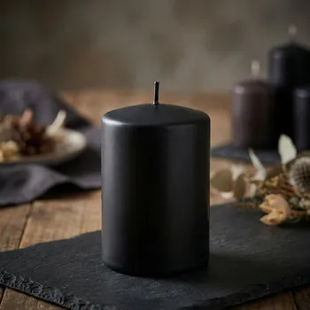 Svíčka Parafínová válcová svíčka ARTMAN CLASSIC CANDLES 7 × 17,5 cm černá