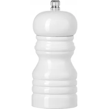 Kuchyňský mlýnek MLÝNEK NA SŮL DŘEVĚNÝ BÍLÝ DO KUCHYNĚ 11,3 CM HENDI