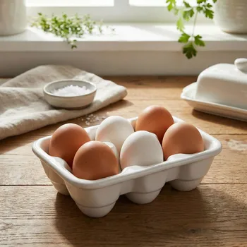 Dóza na potraviny Dóza na vejce MONDEX BASIC 16,8 × 11,5 × 5 cm bílá