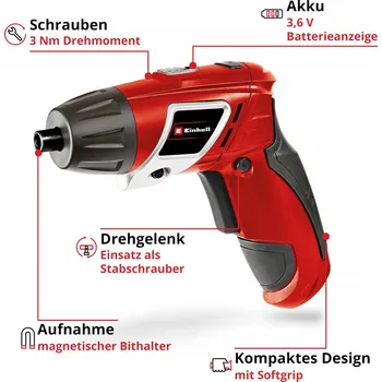 Akumulátorový Aku Šroubovák Einhell 3,6 V 4513442R