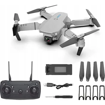 Dron VÍCEÚČELOVÝ DRON KVADROKOPTÉRA HRAČKA 4K 2 KAMERY + 3 BATERIE