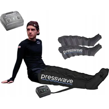 Masážní přístroj Masážní Přístroj pro lymfodrenáž nohou, černý, 4komorový