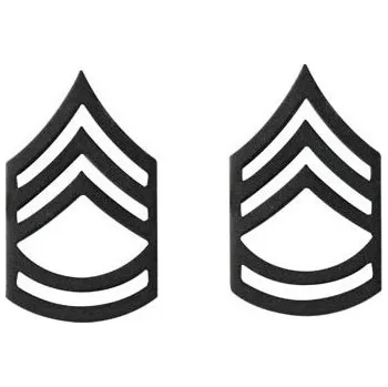 ROTHCO Odznak hodnosti MASTER SERGEANT SUBDUED ČERNÝ