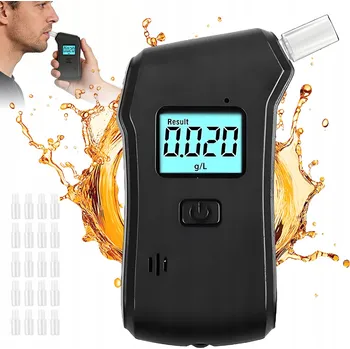 IP kamera Profesionální digitální alkohol tester / alkoholmetr + 20 náustků