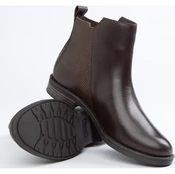 Dámské kozačky Boty JOLANA & FENENA Braun 1310931 36