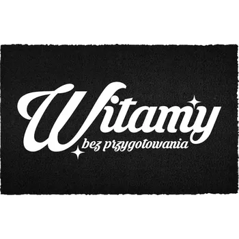 Rohožka KOKOSOVÁ ROHOŽKA ČERNÁ VSTUPNÍ 60X40 VTIPNÁ ZÁBAVNÁ BEZ PŘÍPRAVY