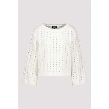 Dámská mikina Svetr Monari 9056 bílý transparentní Velikost: 38