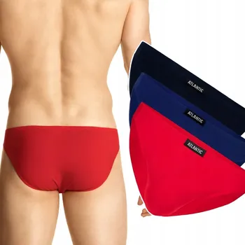 Slipy X3 Pánské sportovní slipy ATLANTIC 3SMP-119 Slipy bavlněné sada - XXL