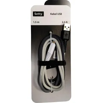 Datový kabel Kabel Setty USB - USB typ C, 1,5 m