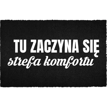 Rohožka KOKOSOVÁ ROHOŽKA ČERNÁ VSTUPNÍ ČISTICÍ ZÓNA KOMFORTU 60X40 cm