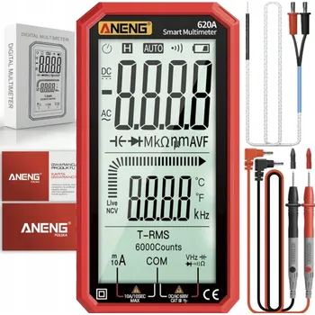 IP kamera Digitální multimetr univerzální LCD s podsvícením Aneng 620A
