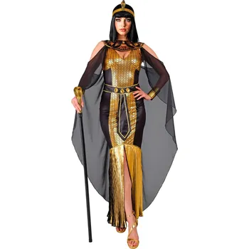 Karnevalový kostým KOSTÝM EGYPTSKÁ KRÁLOVNA VLÁDKYNĚ KARNEVALOVÝ PŘEVLEK S