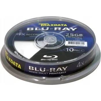 Blu-ray film Blu-ray disk Traxdata BD-R 25 GB, 10 ks
