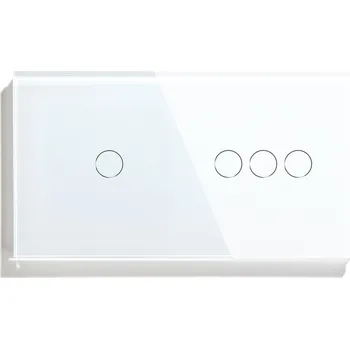 vypínač INTELIGENTNÍ DOTYKOVÝ SPÍNAČ SVĚTLA 1+3 SKLENĚNÝ WIFI TUYA SMART LIFE