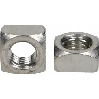 Matice M6 ČTVERCOVÁ MATICE NEREZOVÁ A2 DIN557 (10 kusů)