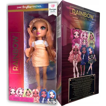 Panenka NOVÝ MODEL GEORGIA BLOOM RAINBOW HIGH DÁREK PRO HOLČIČKU
