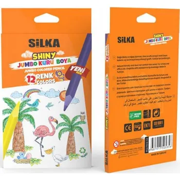 Pastelka ŠKOLNÍ UMĚLECKÉ Pastelky NA MALOVÁNÍ Jumbo Sada 12 Barev Silka