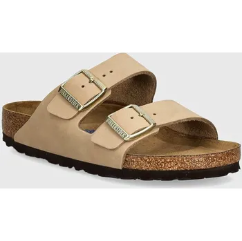 Dámské pantofle Nubukové pantofle Birkenstock Arizona SFB 1019013 béžová 08X, EUR 41