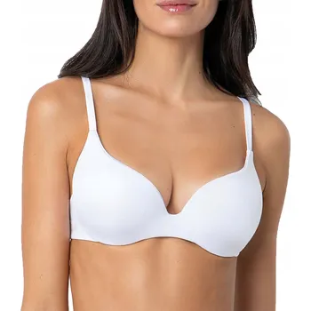 Dámské oblečení Push-up podprsenka hladká bílá pro hluboké výstřihy Sielei Italy 85B