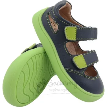 Chlapecké sandály Dětské letní barefoot boty Protetika TERY navy - vel. 24