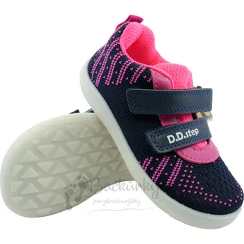 Chlapecké sandály Barefoot plátěné tenisky D.D.Step F093-51399D Royal blue - vel. 22